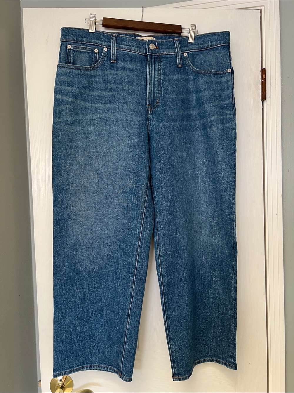 NWT Madewell Perfect Vintage Wide Leg Jean 33 Petite